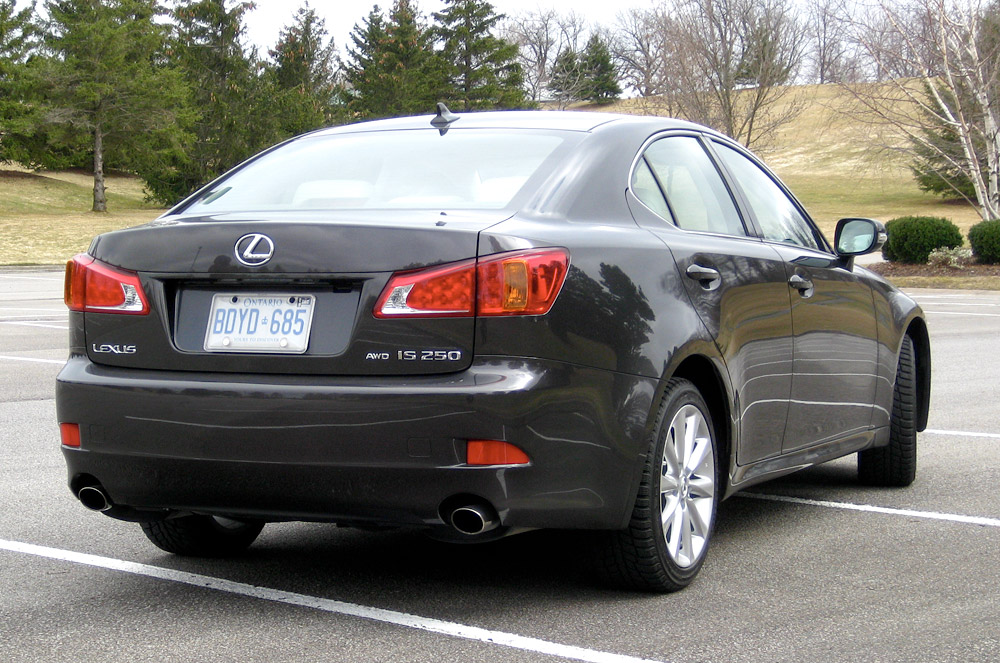 2009 Lexus IS 250 AWD Rear View. Unfortunately, this IS in particular was 