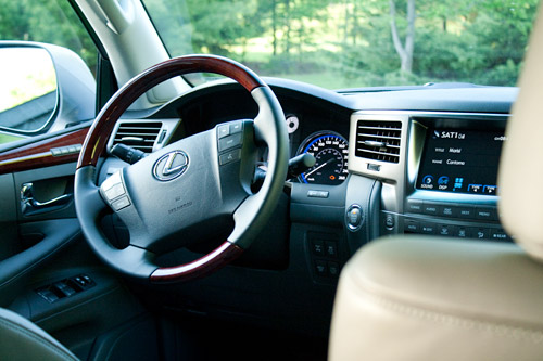 Lexus LX 570 Interior. With its wide assortment of buttons and toggle 