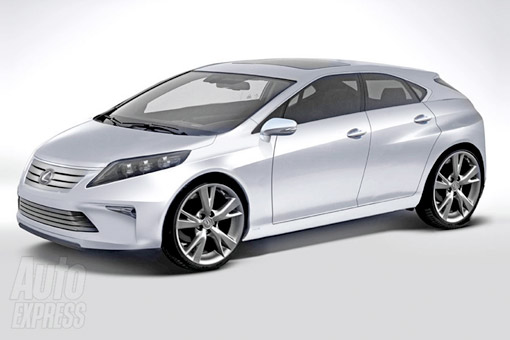  rendering of what the upcoming Lexus CT compact hatchback may look like: