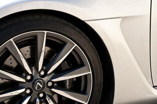 Lexus IS-F Wheels. Designed by BBS to resemble samurai swords, 