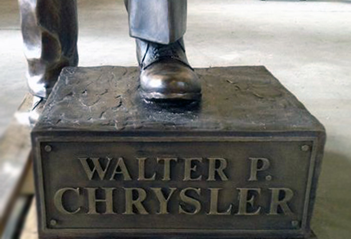 Walter P. Chrysler Plaque, Bishop Airport | Signs by Crannie