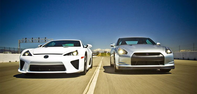 Lexus LFA vs Nissan GT-R