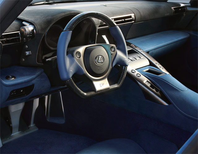 Lexus LFA with Blue Alcantara Interior