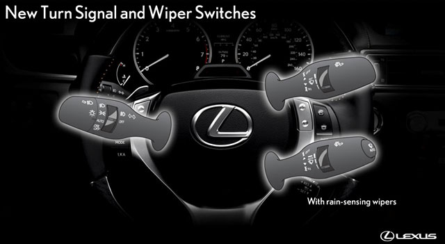 Lexus GS New Wiper & Signal Stalks