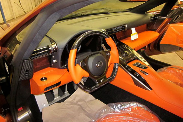 Lexus LFA Orange Interior