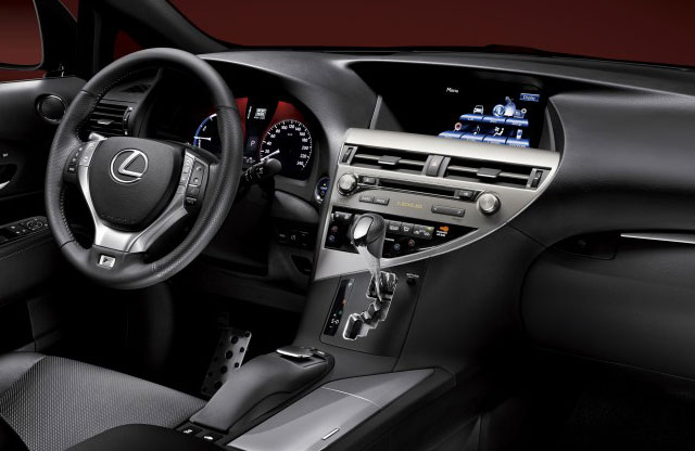 Lexus RX F Sport Interior Paddle Shifters