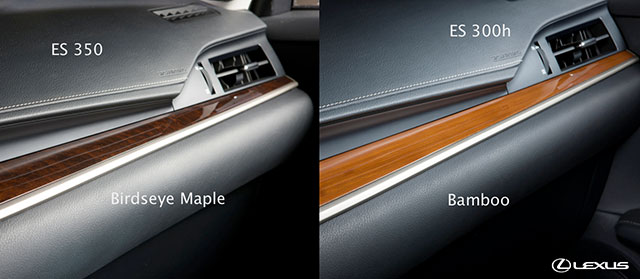 Lexus ES Interior Trim Options