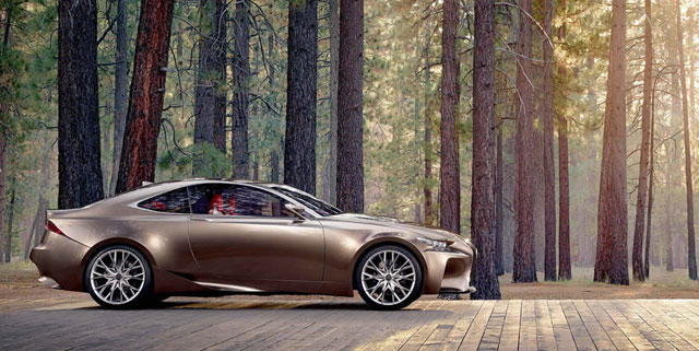 Lexus LF-CC in the forest