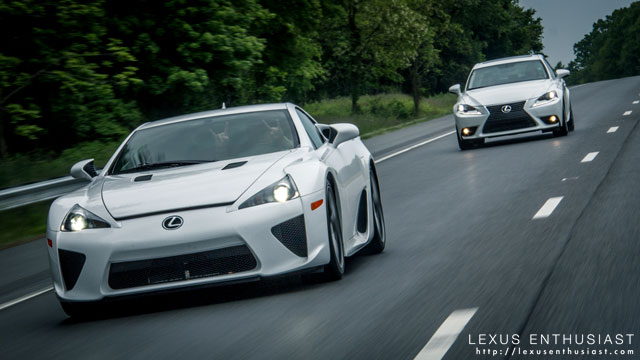 Lexus LFA & 2014 Lexus IS Together