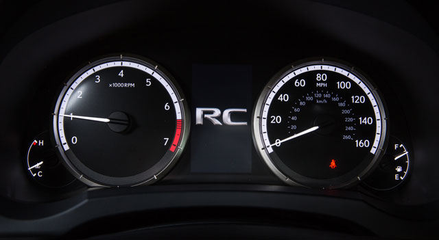 Lexus RC Instrument Panel