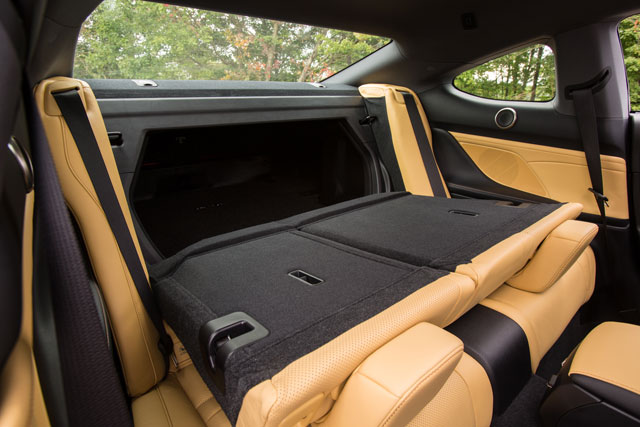 Lexus RC Seats Folded