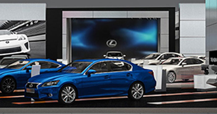 Lexus Display Zoomed up