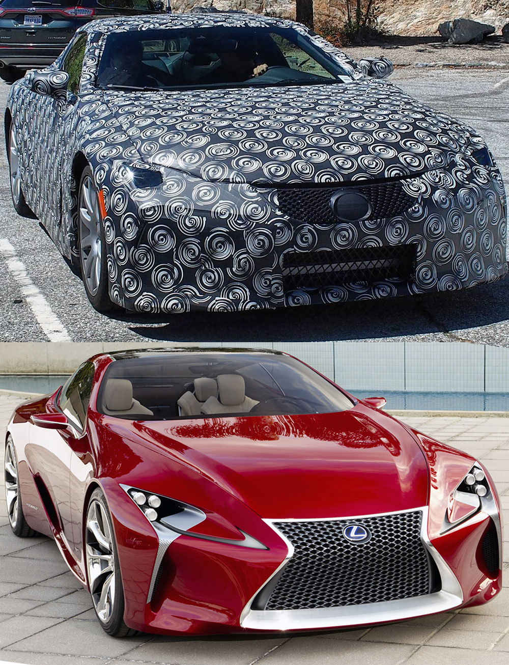 Lexus LF-LC Production vs Concept