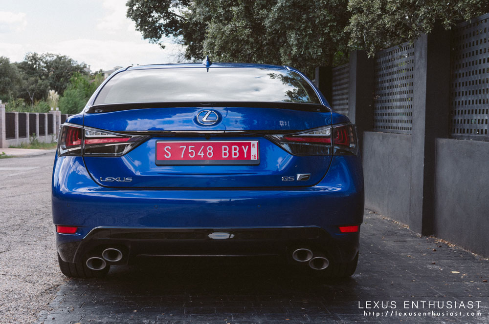 Lexus GS F Blue Rear