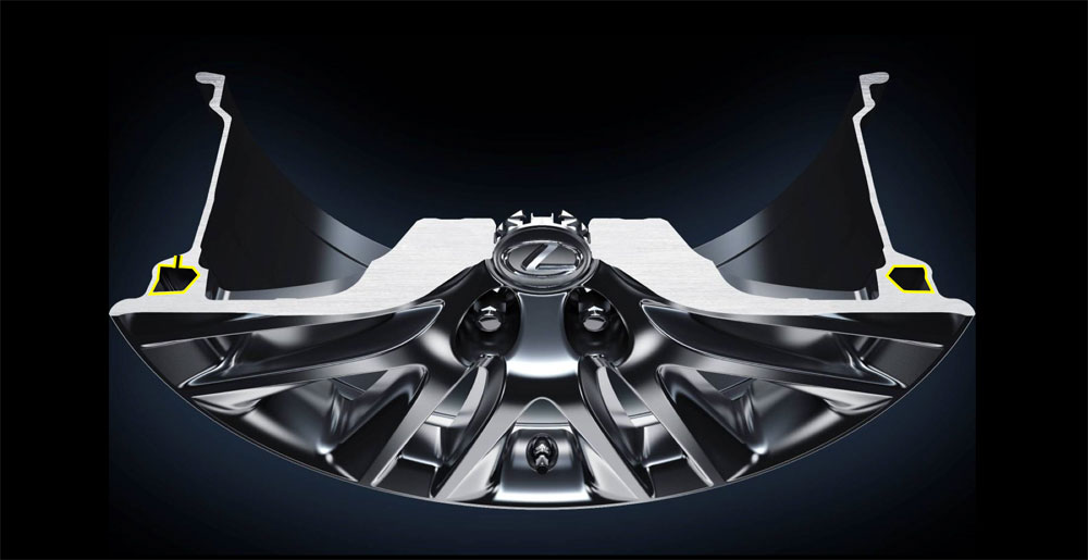 Lexus LS Noise Reduction Wheels
