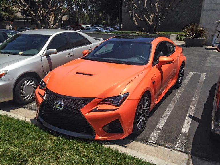 Autoguide has some more photos of the Solar Flare orange Lexus RC F