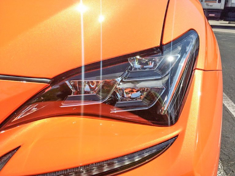 Autoguide has some more photos of the Solar Flare orange Lexus RC F